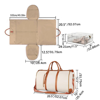 Chic Foldable Leather Duffel Bag™